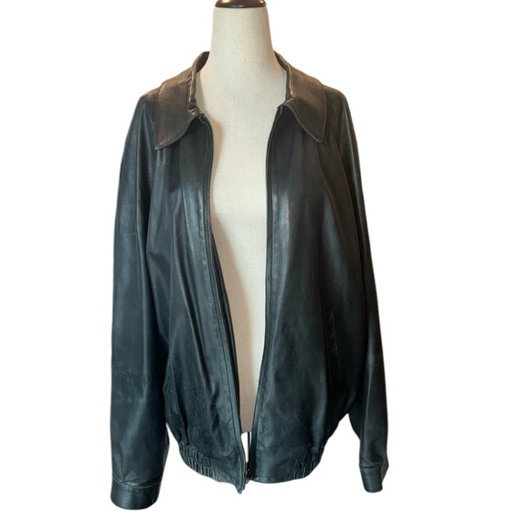 Salvatore Ferragamo Other - Salvatore Ferragamo Vintage Black Men’s Leather Jacket